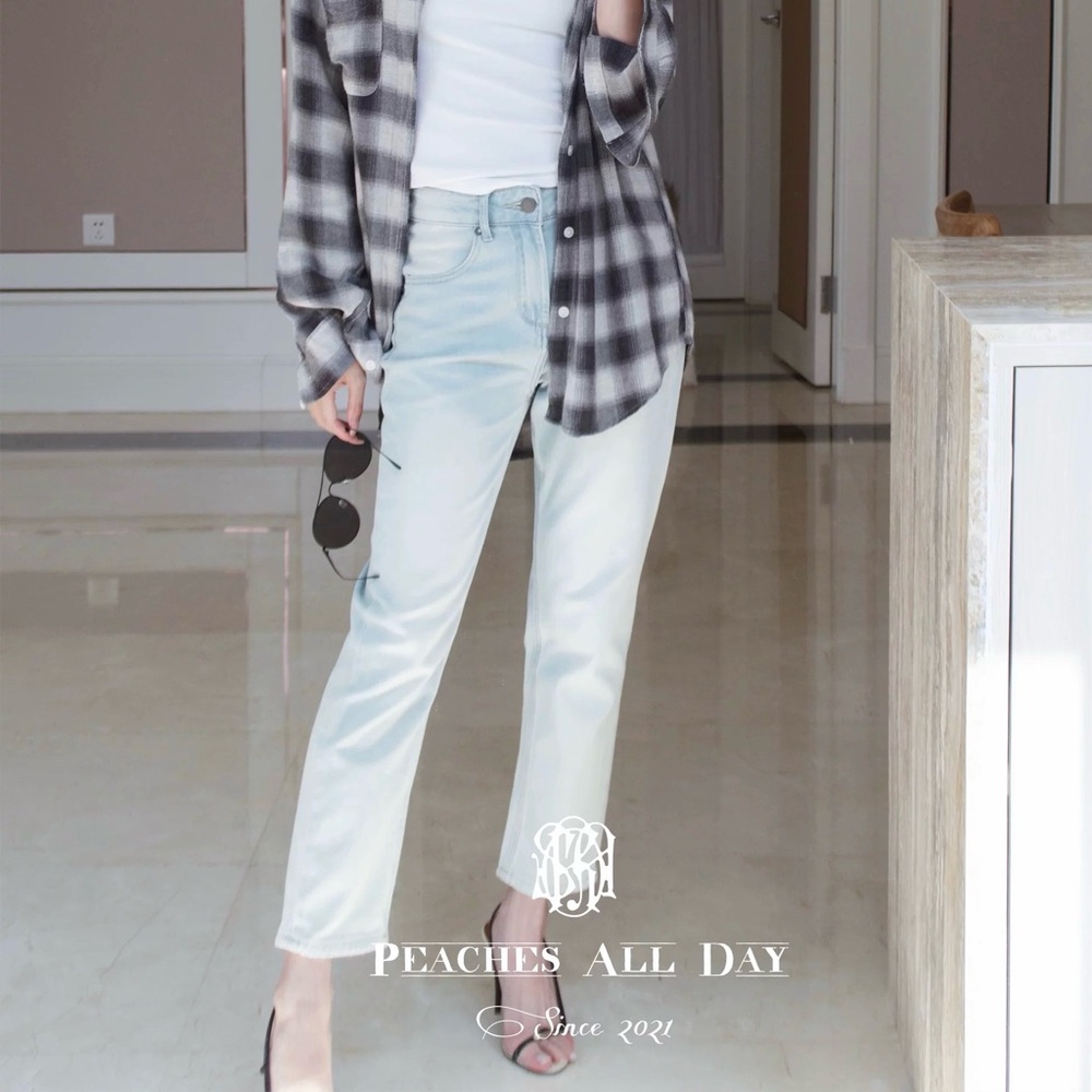 Brand New Soft Blue Straight Leg Jeans
